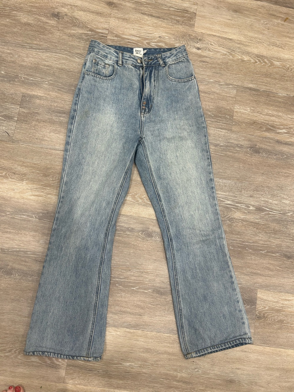 Princess Polly Vintage-Inspired Light Blue Straight Leg Jeans
